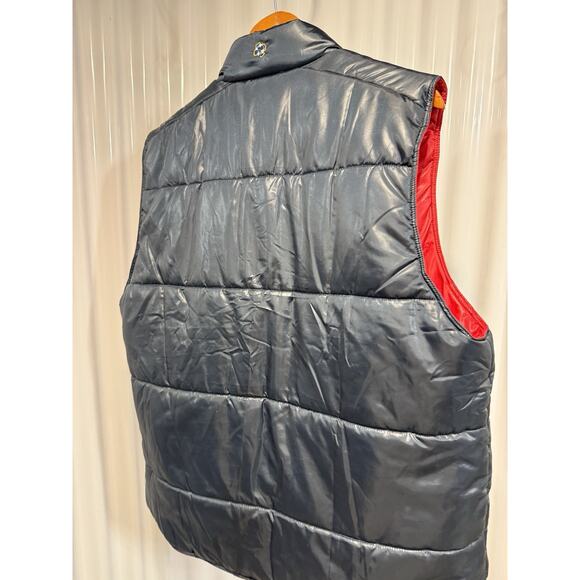 Castaway Nantucket Reversible puffer vest Women’s XL Navy/Red - Picture 4 of 6